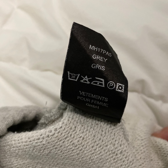 Vetements Grey Sweatpants Eleven Inch Gun Club 2017 - Picture 10 of 10